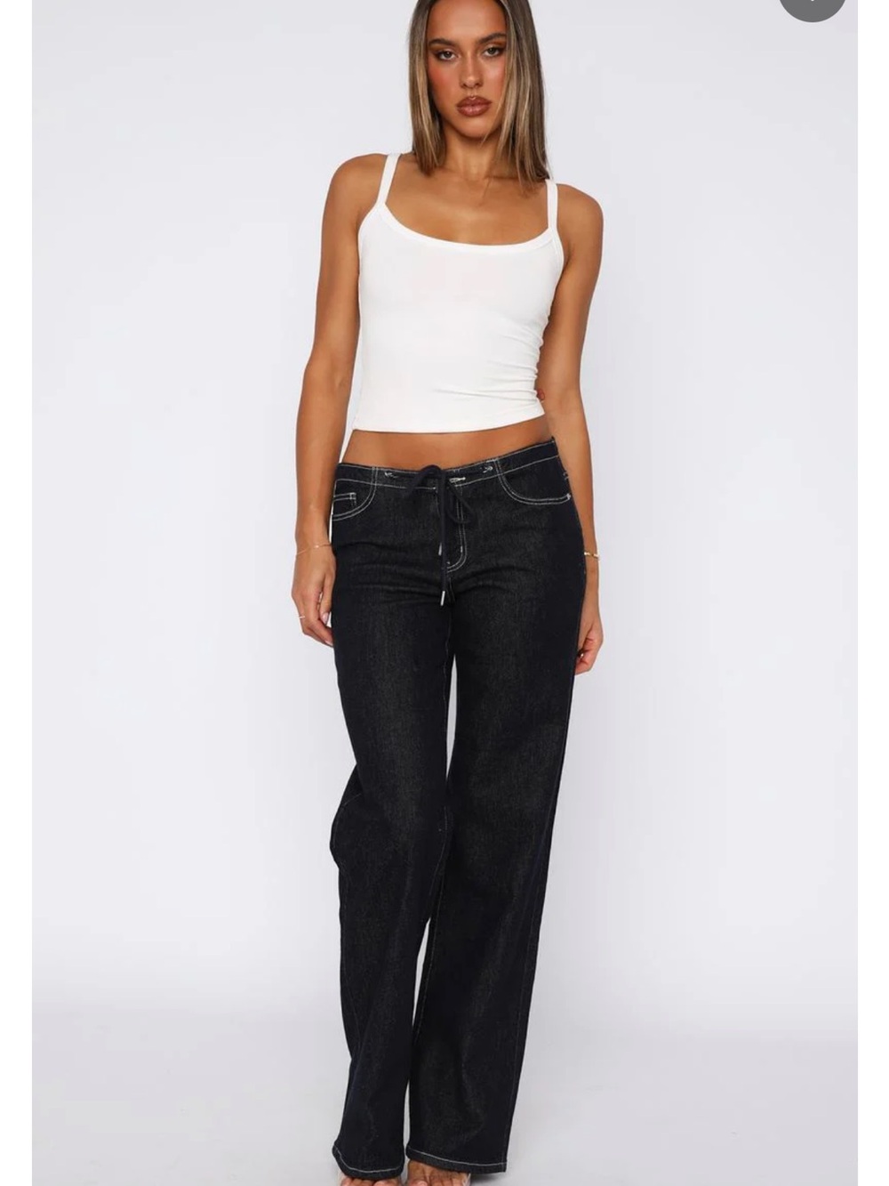 Low Rise Straight Leg Jeans - Picture 2 of 4